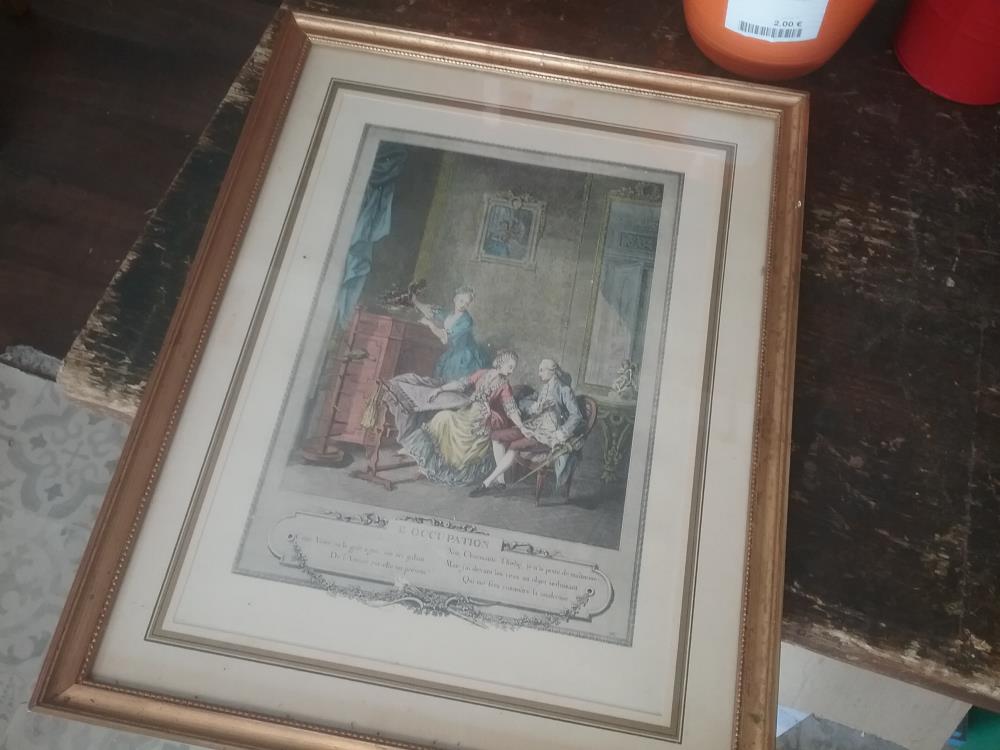 GRAVURE L'OCCUPATION