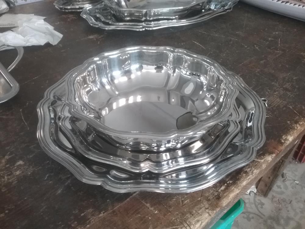 3 PLATS RONDS INOX LR