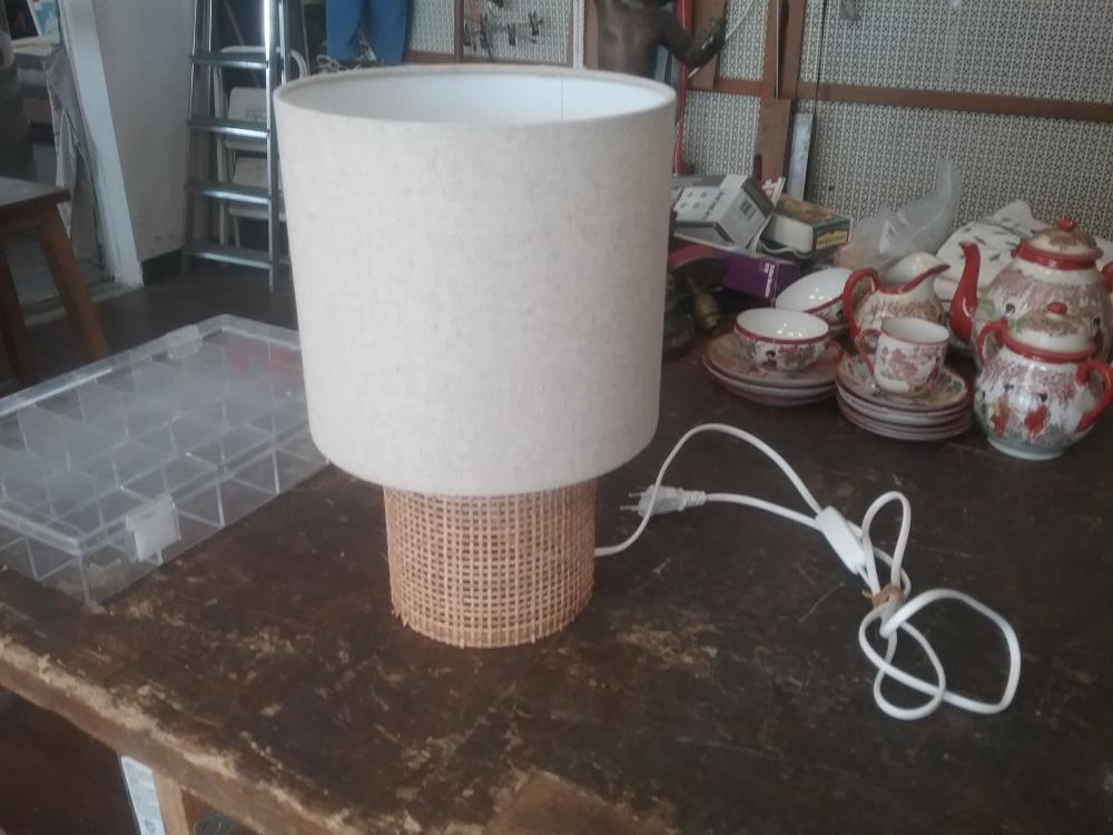 LAMPE CHEVET OSIER