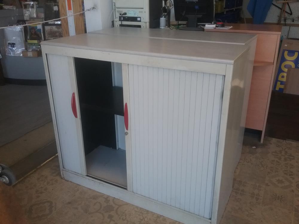 ARMOIRE METAL BASSE  GRISE