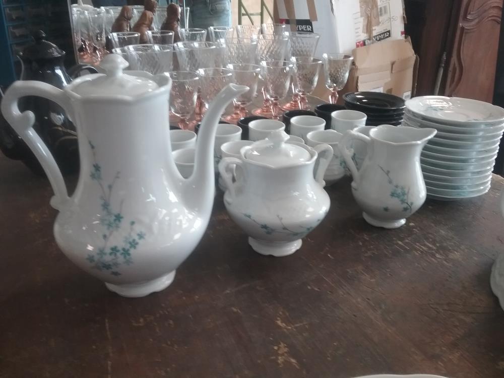 SERVICE A CAFE PORCELAINE DU BERRY