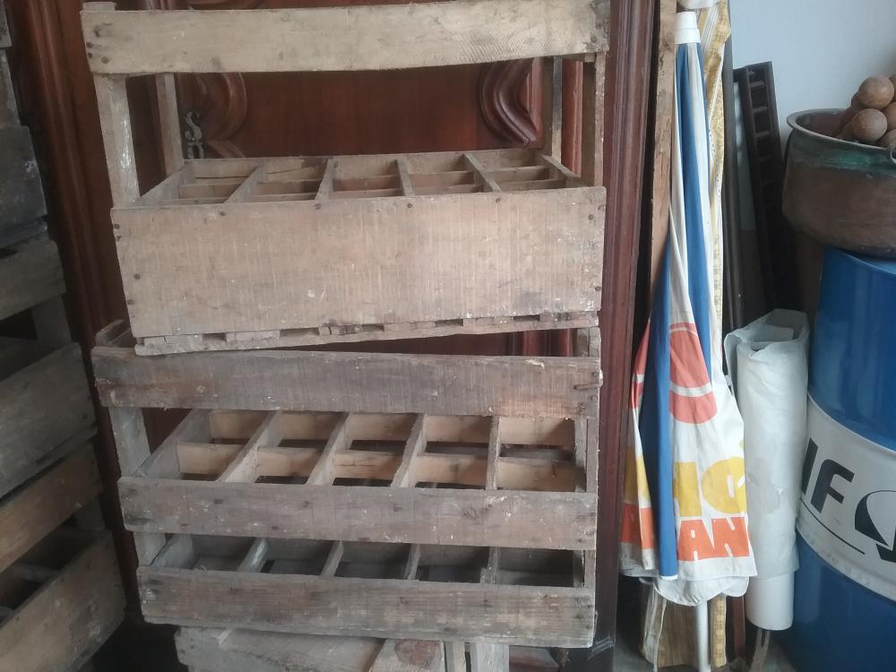 CAISSE DE BOUTEILLE BOIS ANCIENNE