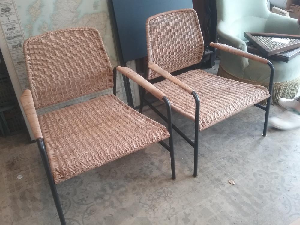 FAUTEUIL OSIER METAL