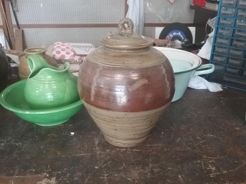 CRUCHE POT GRES EMAILLE