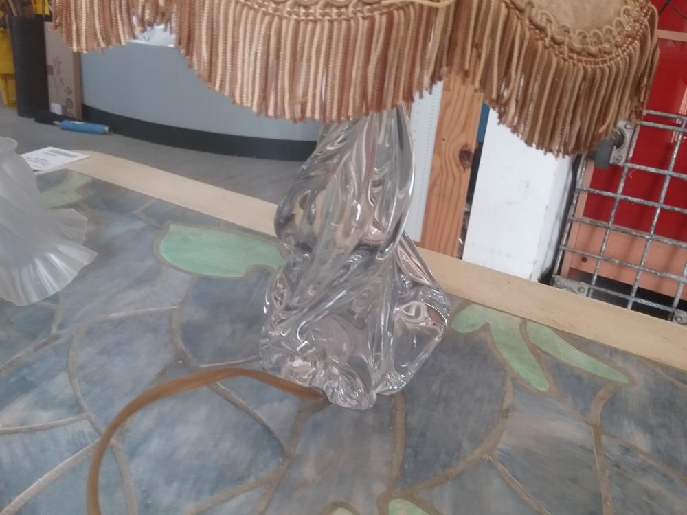 PIED DE LAMPE CRISTAL JB FRANCE 