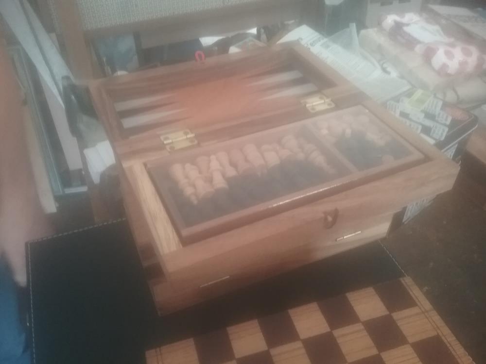 ECHEC BACKGAMMON PM BOIS