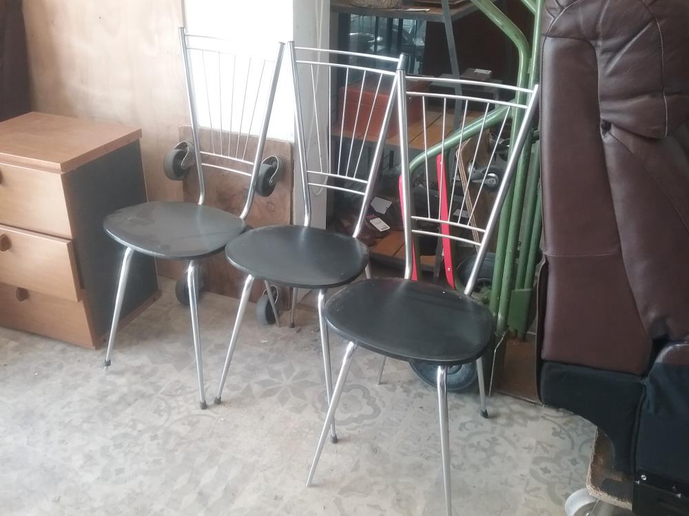 CHAISE VINTAGE SKAI CHROME