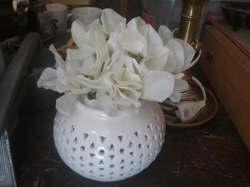 POT  FLEUR ARTIFICIELLE