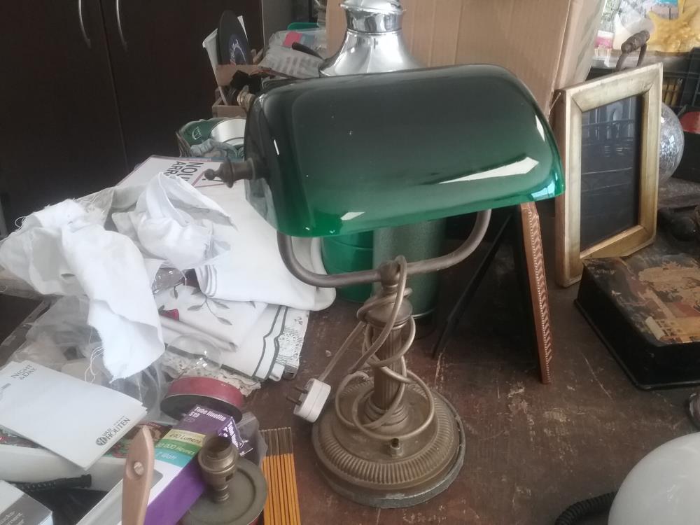 LAMPE BUREAU VINTAGE VERTE