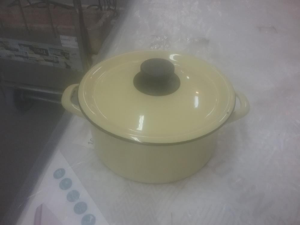 COCOTTE JAUNE EMAILLE