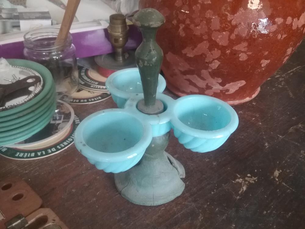 PRESENTOIR OPALINE BLEUE 