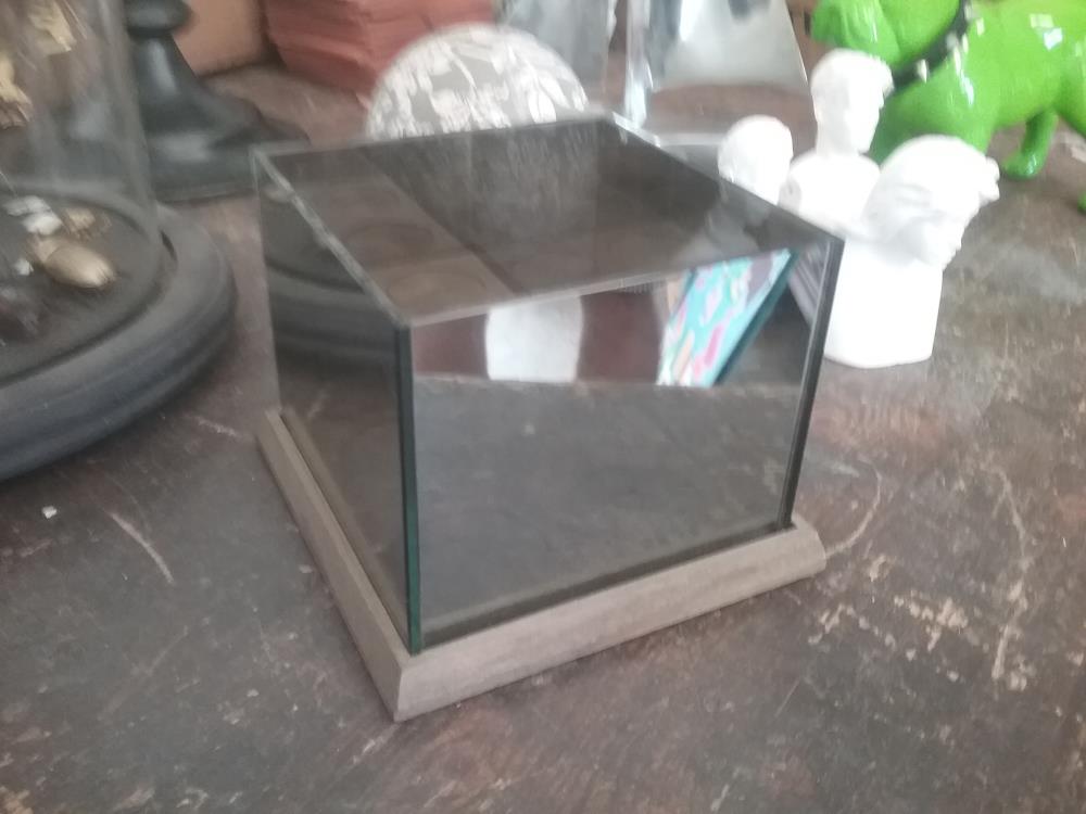 PHOTOPHORE VERRE ET BOIS