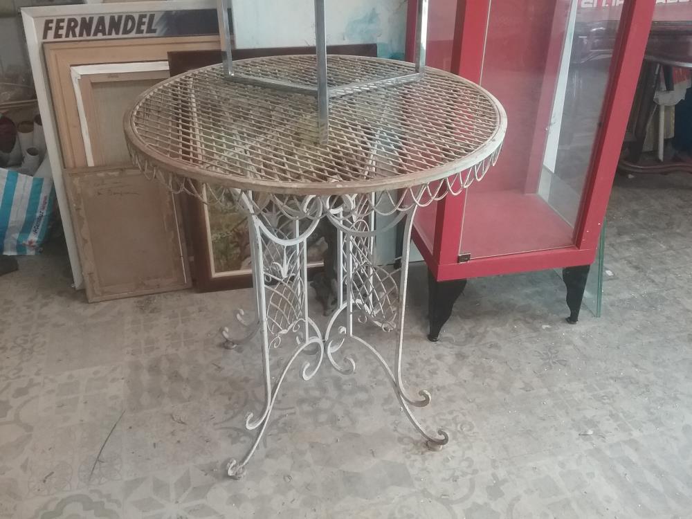 GUERIDON ROND METAL 