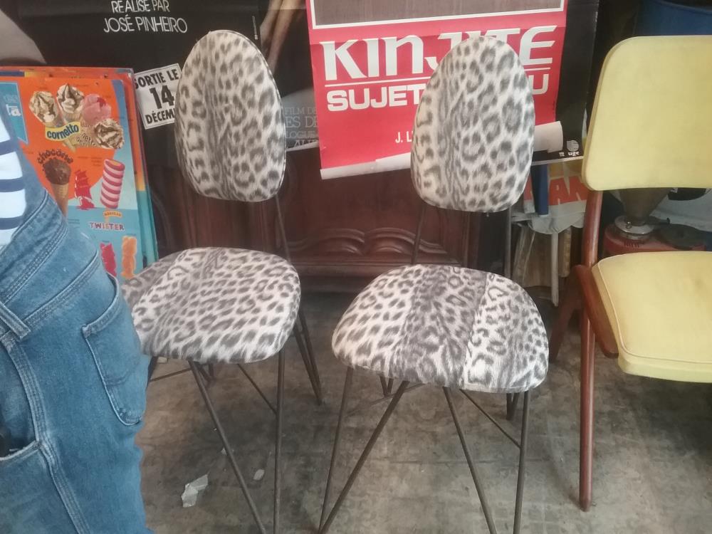 PAIRE DE CHAISES PANTHERE