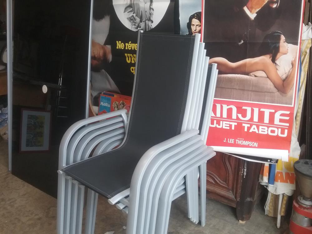 6 FAUTEUILS DE JARDIN