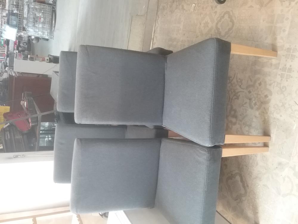 4 CHAISES TISSUS 