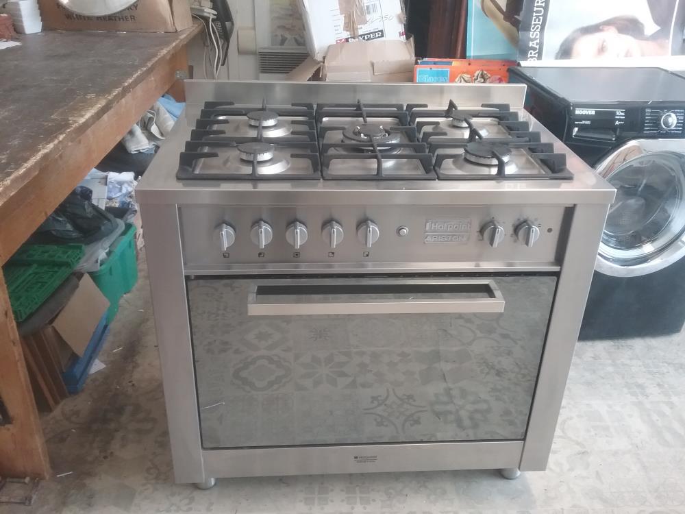 PIANO 5 FEUX INOX ARISTON GAZ BOUTEILLE