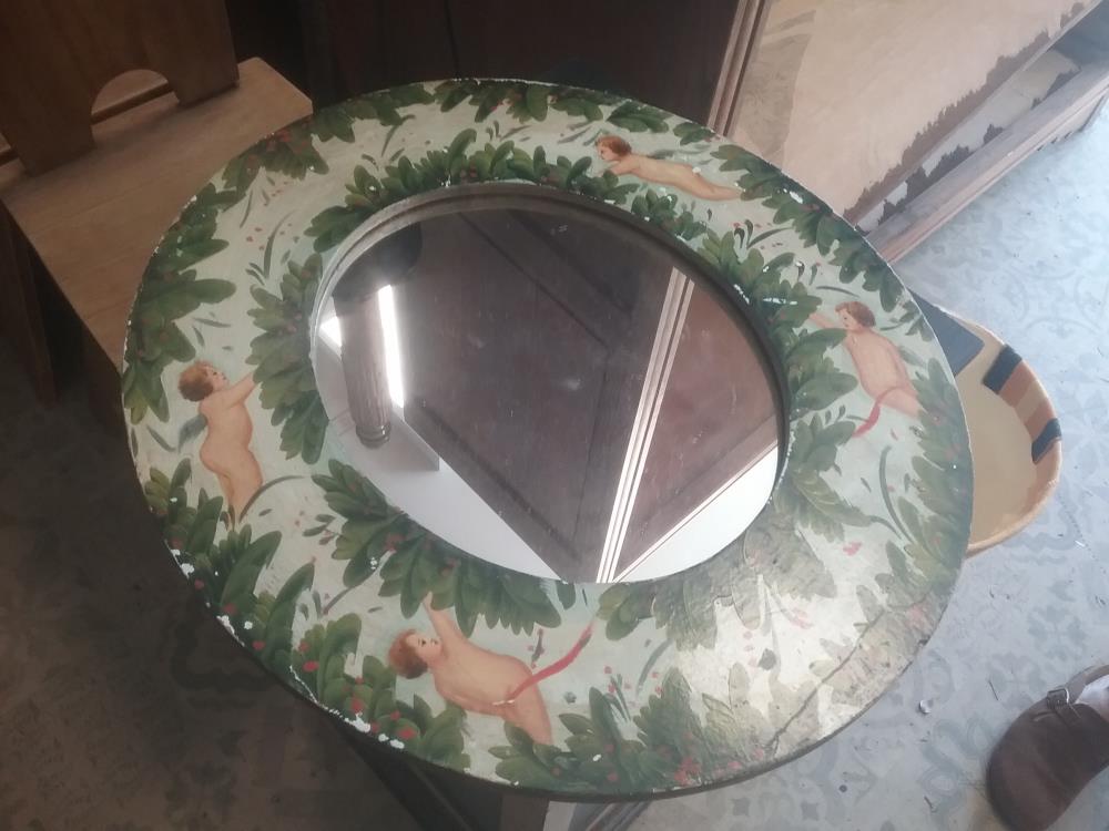MIROIR ANGELOTS PEINTS