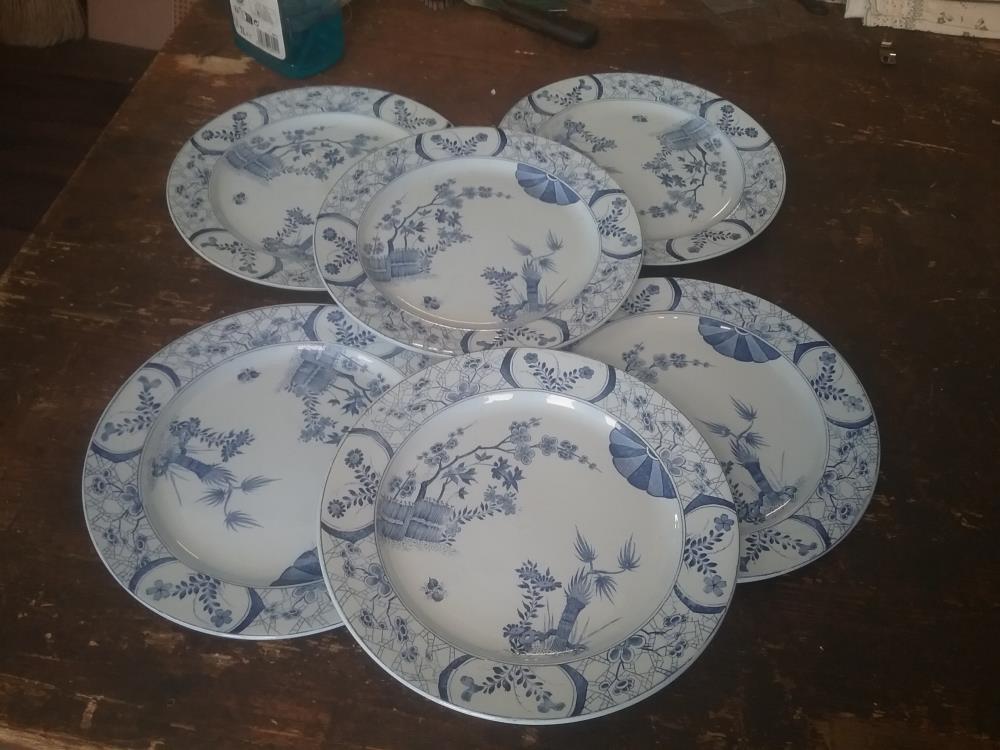 6 ASSIETTES CREIL "JAPON"
