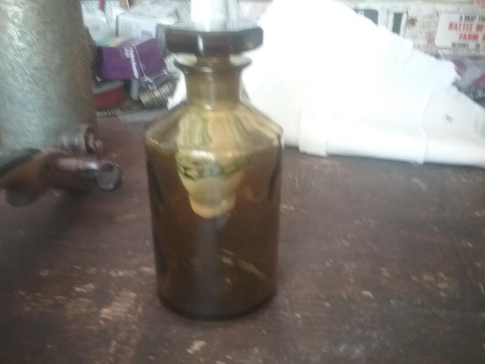 FLACON VERRE FUME