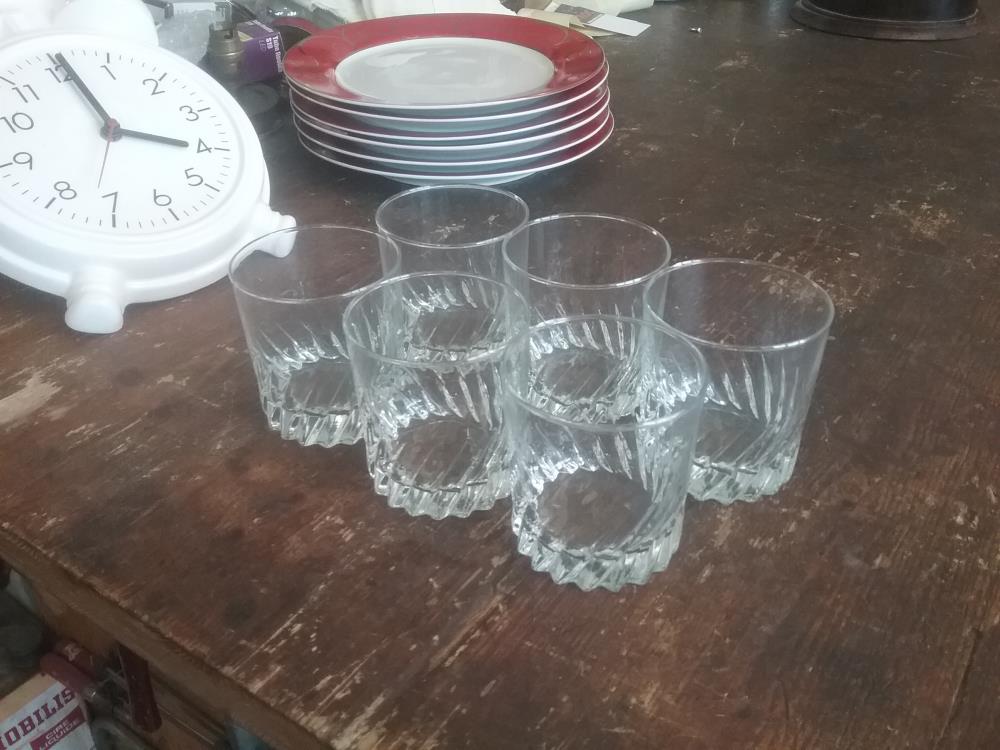6 VERRES WHISKY