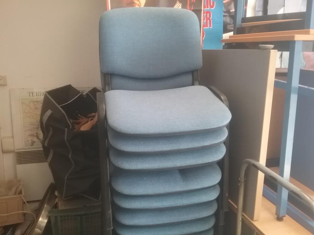CHAISE BUREAU BLEU