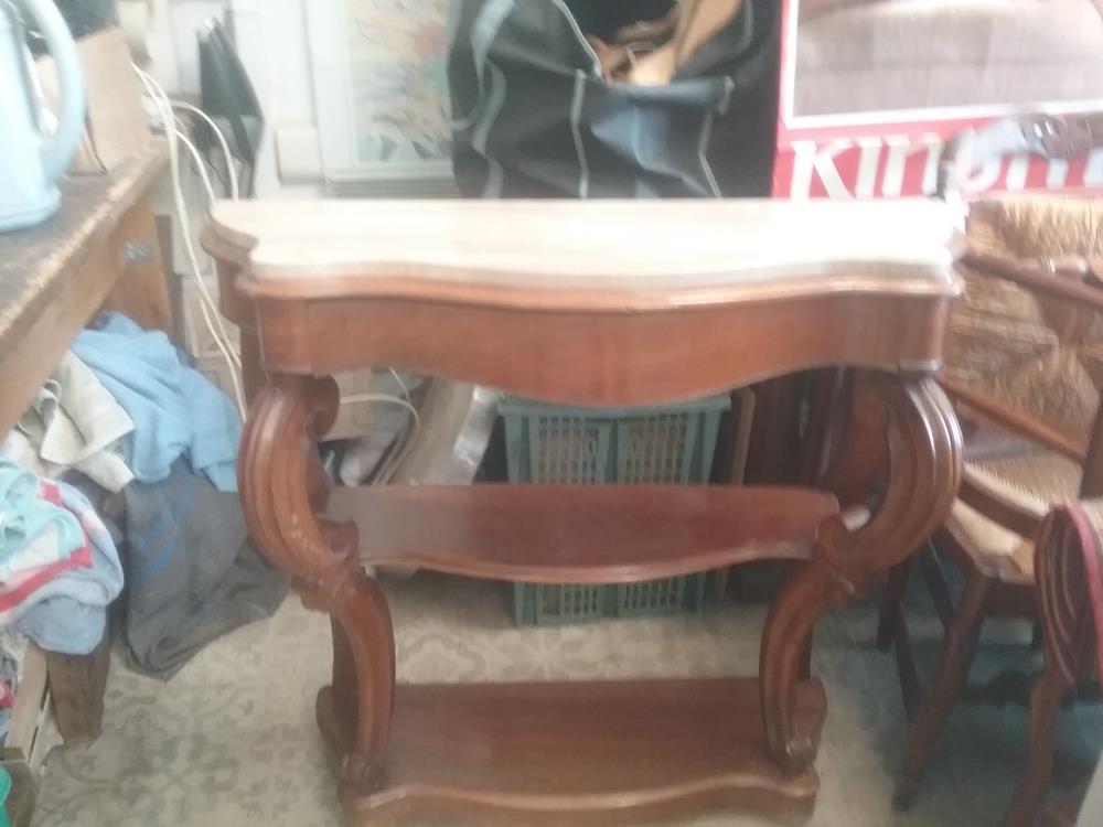 CONSOLE LP DESSUS MARBRE