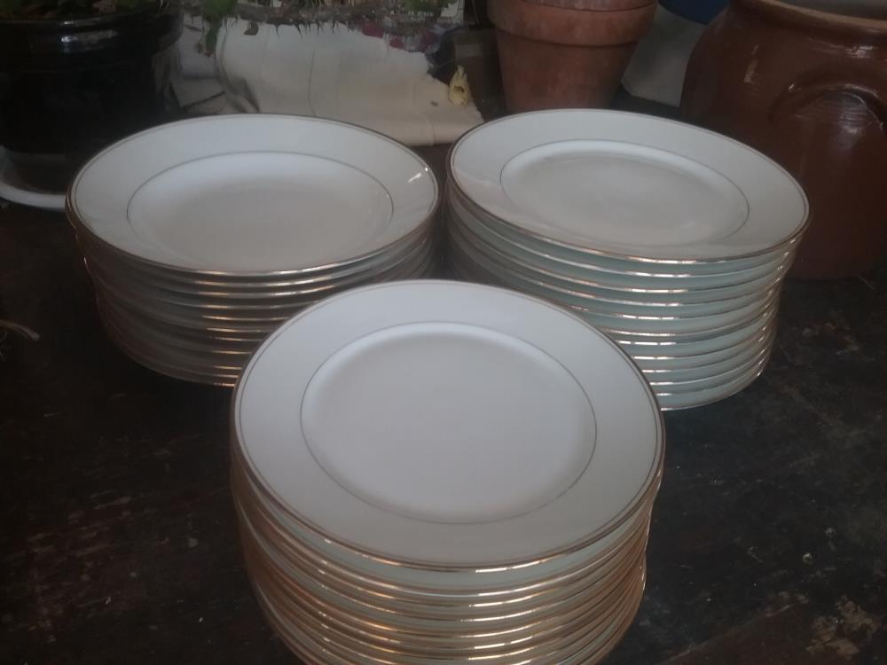 35 ASSIETTES DORE