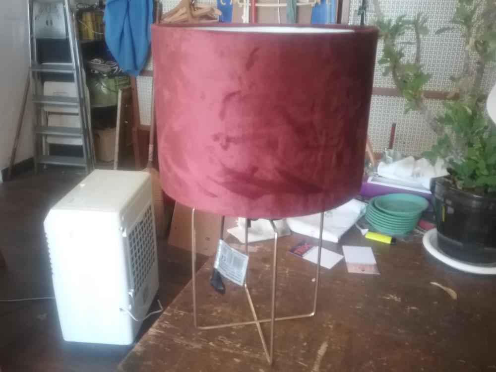 LAMPE CHEVET ROUGE