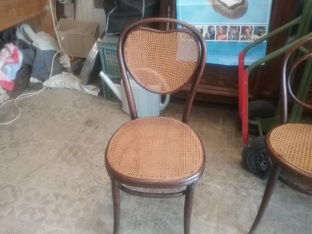 CHAISE CANNEE COEUR