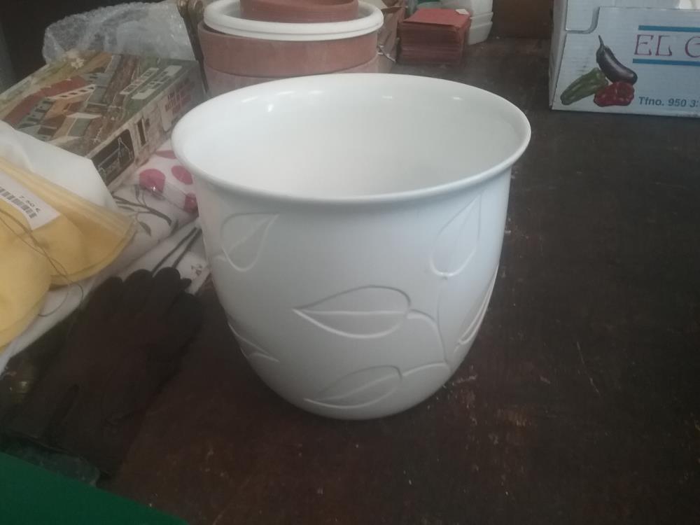 CACHE POT BLANC 