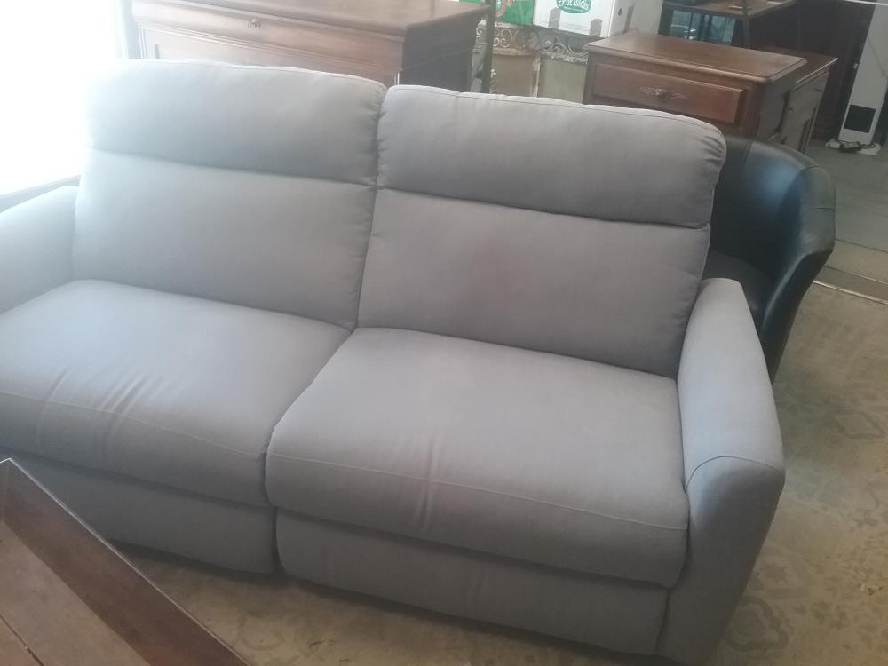 CANAPE 2P GRIS RELAX MANUEL