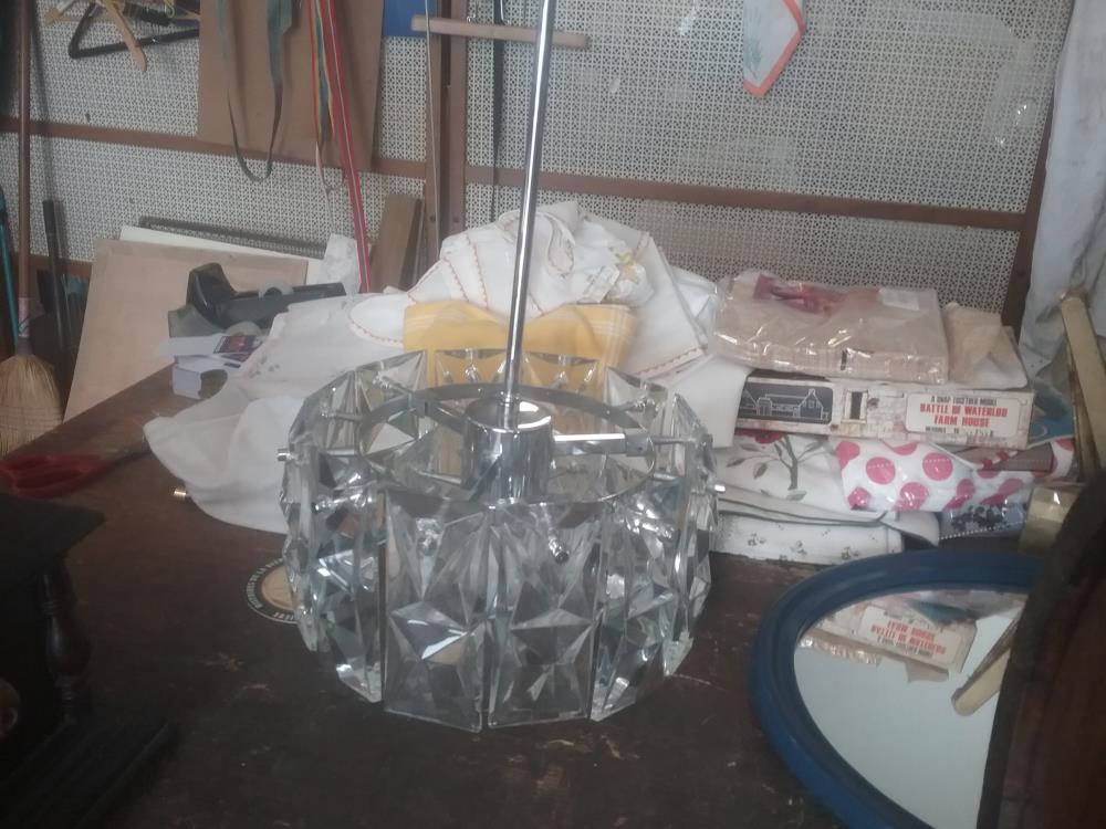 LUSTRE VERRE AN 70