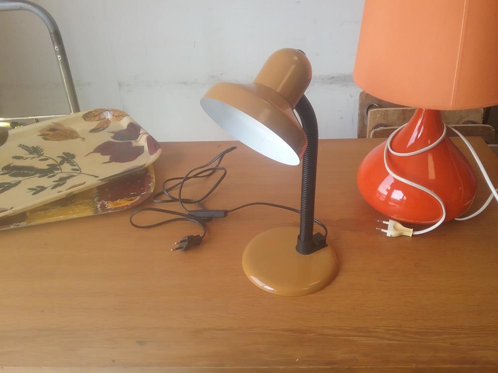 LAMPE BUREAU MARRON VINTAGE