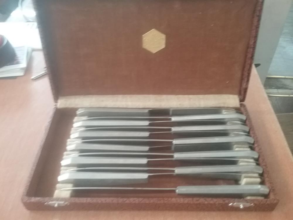 12 COUTEAUX MANCHE ALU