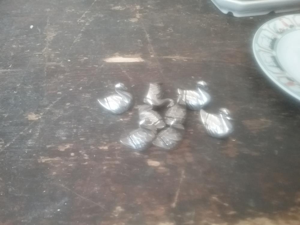 8 PETITS PORTES NOM CANARD METAL 