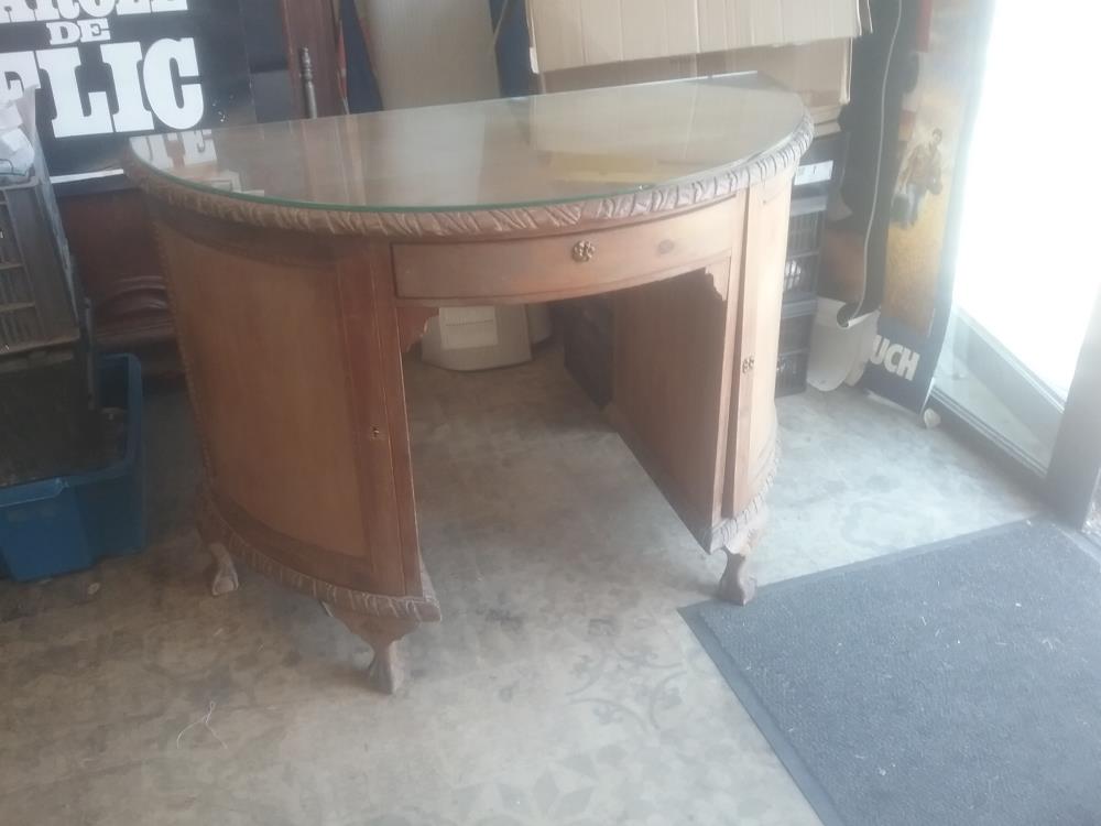 BUREAU CONSOLE DEMILUNE