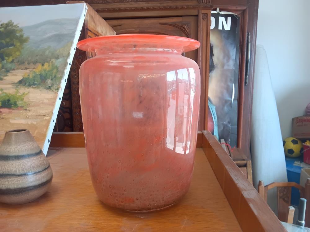VASE VERRE ORANGE