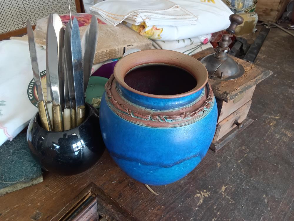 VASE BLEU ANCIEN