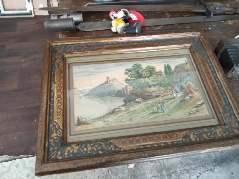 AQUARELLE 1867 CHATEAU