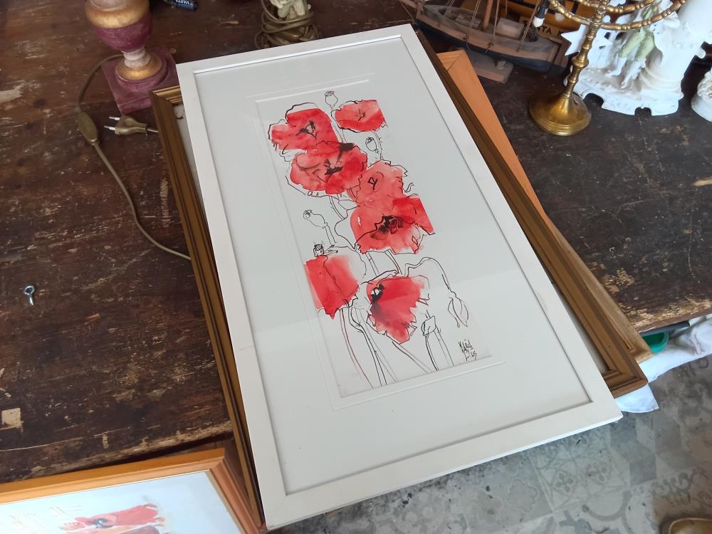 TABLEAU COQUELICOTS MARIA LLUIS