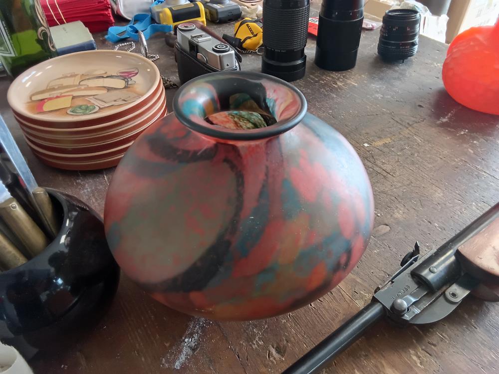 VASE PATE DE VERRE