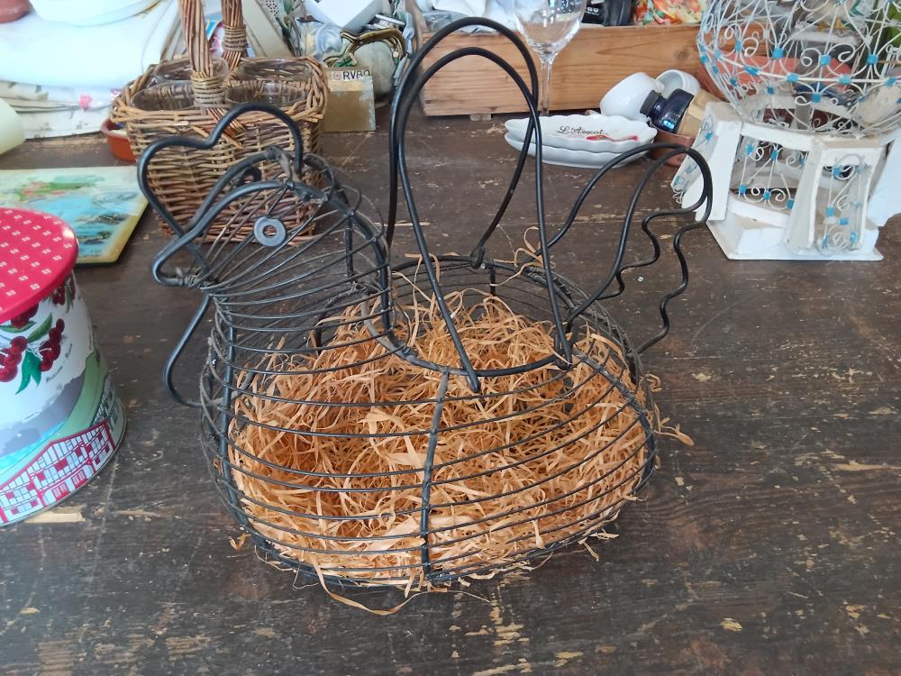 PANIER À ŒUFS POULE