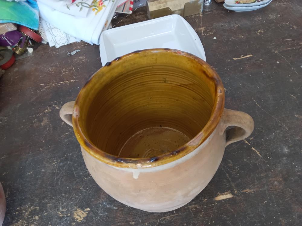 POT A GRAISSE VERNISSE ANCIEN