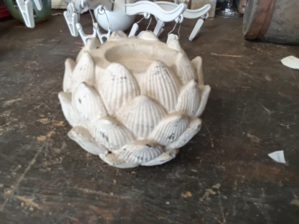 BOUGEOIR PIGNE DE PIN