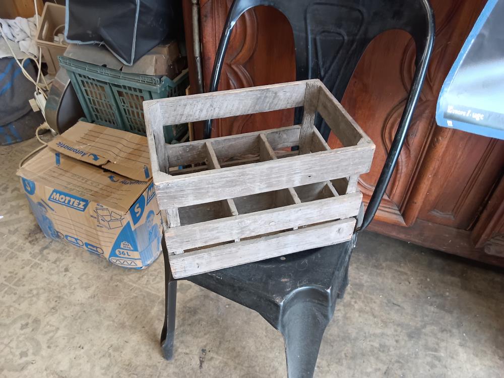 CAISSE À SIX BOUTEILLES BOIS