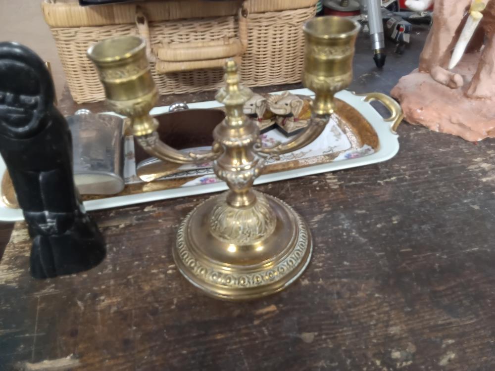 BOUGEOIR BRONZE DOUBLE