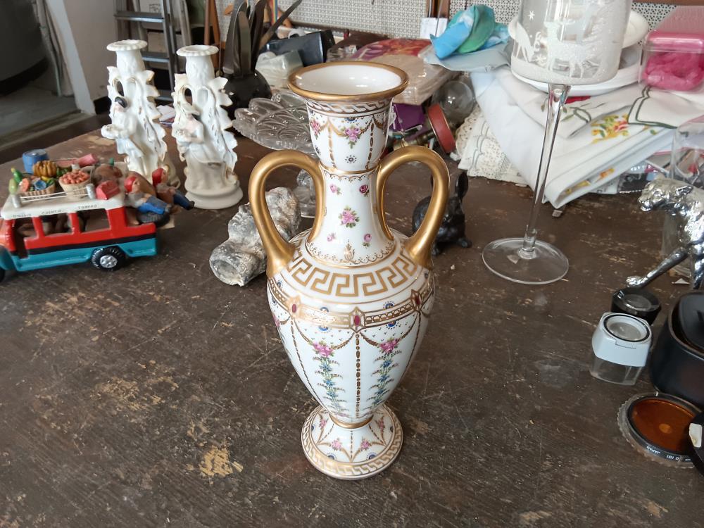 VASE EMPHORE DRESDE FIN XIX’