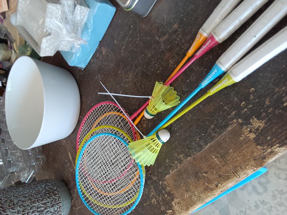 PAIRE DE RAQUETTES BADMINTON