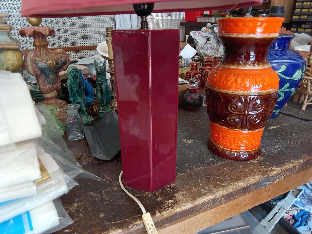 PIEDS DE LAMPE BORDEAUX